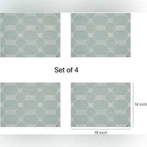 Martha Stewart by Chilewich Placemats in Abalone Set if 4 NEW Made in USA